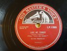 ELVIS PRESLEY - Love Me Tender -  IRISH PRESS 78 RPM IRELAND HMV CRACKED