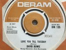 David Bowie ?? Love You Till Tuesday ?? RARE 1967 UK DERAM 7” SINGLE??DM 135