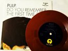 PULP Do You Remember First Time BROWN VINYL 45 Britpop Jarvis Cocker 7
