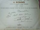 Edith piaf . Signed, Recital Bobino. 1963.genuine dedication and signature.