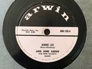 Rock & Roll 78 JAN AND ARNIE Gotta Getta Date / Jennie Lee on Arwin 78 RECORD