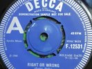 MIKE LESLIE. RIGHT OR WRONG / OFFICE GIRL, RARE DECCA DEMO, MOD DANCER,*LISTEN*