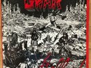 GWAR lp HELL-O shimmy disc 10 NEAR MINT  w/ LYRICS & insert BLOOD RED VINYL rare