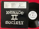 MENACE II SOCIETY   PROMO LP (1993) HIP HOP GANGSTA RAP   JIVE JDJ-41522-1