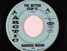 Northern Soul 45 - Barbara Mason - You Better Stop It - Arctic - mp3