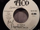 JOE PANAMA SIGNED TICO RADIO WLP 45 RPM #T-601 MY PEOPLE / 16 MORNING NEAR MINT