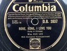 78 rpm - Miss HUE LEE - Rose, Rose I Love You - COLUMBIA DB 2837 - Chinese