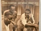 LIONEL HAMPTON ART TATUM BUDDY RICH LP 1956 Clef ORIG US DG MONO EX / EX