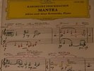 Karlheinz Stockhausen. Mantra. Vinyl LP.