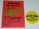 SEX PISTOLS BOOK HAND SIGNED BY JOHNNY ROTTEN 