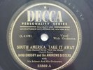 Bing Crosby And Andrews Sisters - Decca- 78 RPM - Get Your Kicks On Route 66