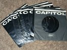 8 Black 60's Capitol FACTORY COMPANY 45 SLEEVES VG to VG+  BEATLES BEACH BOYS