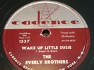 Everly brothers Wake up Little Suzy Cadence CLEANED & TESTED 78rpm 1957