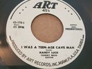 Primitive '58 Rockabilly Killer 45 Randy Luck I Was a Teen-Age Cave Man ART HEAR