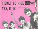 THE BEATLES 45 TICKET TO RIDE+PS DENMARK RARE 1965