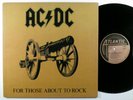 AC/DC For Those About To Rock ATLANTIC LP VG+ club edition gatefold
