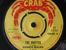 Dennis Walks - The Drifter ( CRAB UK 1969 ) VG ++++ RARE REGGAE   RUN GIRL RUN