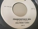 Halloween R&B Popcorn 45 HOLLYWOOD FLAMES Frankenstein's Den EBB VG+ promo HEAR