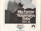 MIA FARROW Lullaby From Rosemary's Baby Soundtrack 45 + Picture Sleeve RARE