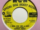 northern sweet soul 45 ANDREA HENRY I Need You Like a Baby  MGM listen rare