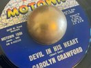 RARE NORTHERN MOTOWN Carolyn Crawford Devil in his Heart b/w Forget About 1050