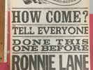 RONNIE LANE AND SLIM CHANCE How Come? 1973 Orig Melody Maker ADVERT/POSTER Rare