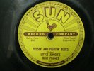 LITTLE JUNIOR'S BLUE FLAMES FEELIN' GOOD/FUSSIN' AND FIGHTIN' BLUES SUN 78 RPM