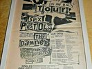 SEX PISTOLS, Clash, Damned, ANARCHY in the UK TOUR 1976, ORIGINAL ADVERT/POSTER