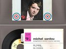 French EP : Michel SARDOU . Les RICAINS BARCLAY 71.116 M  ( avec Languette )