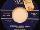 Reggie Perkins Saturday Night Party / Pretty Kitty 45 EX 1958 Rockabilly Gem