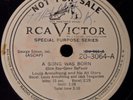 RARE 78 LOUIS ARMSTRONG 1948 RCA WHITE LABEL PROMO 