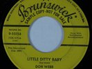 Rockabilly 45 DON WEBB Little Ditty Baby BRUNSWICK promo HEAR *