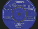 Jim Burgett - Let's Investigate / The Living Dead RARE 1961 UK Philips 45 VG