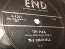 THE CHANTELS He's Gone / The Plea 78 rpm END E-1001 RARE Girl Group Doo-Wop '57