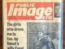 PIL PUBLIC IMAGE Original First Single Poster Sleeve 1978 Very Good Plus Conditi