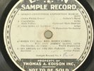 Rare Edison Diamond Disc 12-Inch Dealer's Sample Record No. 9 June 1926