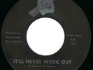 The GalaBooChes It'll Never Work Out / She Doesn't Care 45 Garage Punk Staff vg+