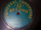 Universal Zonophone 9 inch 78 RPM Record #5207 Violets and Roses 1903