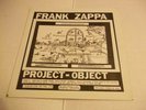 Frank Zappa Project Object (1978) rare live LP ORIG Mud Shark Not TMOQ NM