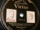 Photo Label Victor 19072 King George V and Queen Mary (Buckingham Palace 1923)