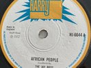 THE JAY BOYS African People HARRY J HJ6644 1972 Reggae Vinyl 7” EX