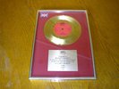 GARY NUMAN - CARS - GOLD PRESENTATION BPI DISC