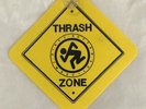 D.R.I.  THRASH ZONE-ORIGINAL 1989 PROMO WINDOW CLING-DIRTY ROTTEN IMBECILES DRI