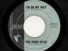 RARE WHITE PHILLY DOOWOP-FOUR EPICS-I'M ON MY WAY/WHEN THE MUSIC ENDS-HERITAGE 1