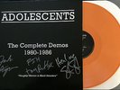 Adolescents - Complete Demos 1980-86 Orange Signed Autographed  Black Flag FEAR
