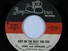 Northern Soul Funk 45 DUKE & LEONARD Just Do The Best You Can STOMP TOWN HEAR