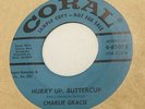 Teen Rockabilly 45 Charlie Gracie   Doodlebug   Hurry Up Buttercup   Coral VG++