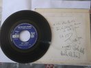 RARE 45 rpm single autographed by the ROLLING STONES with 5 signatures late 60's