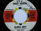 Northern Soul R&B 45 GLORIA GREY It's A Sweet World WARNER BROS promo HEAR