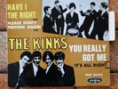 Vinyle EP 45T THE KINKS -You really got me 